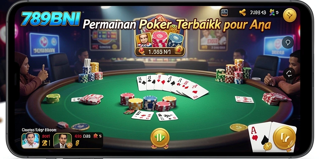 Tangkap momen seru bermain poker di 789BNI.