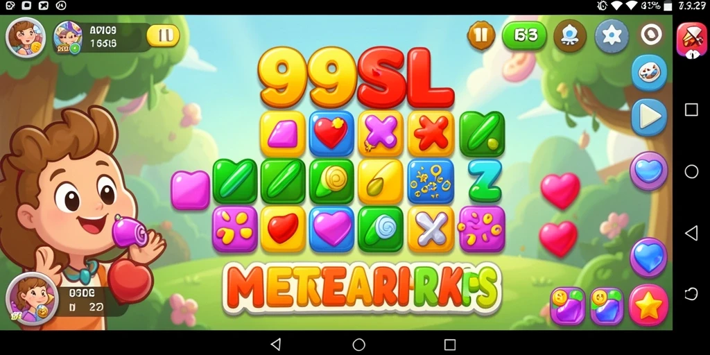 Tampilan gameplay seru dalam 99SL yang penuh warna.