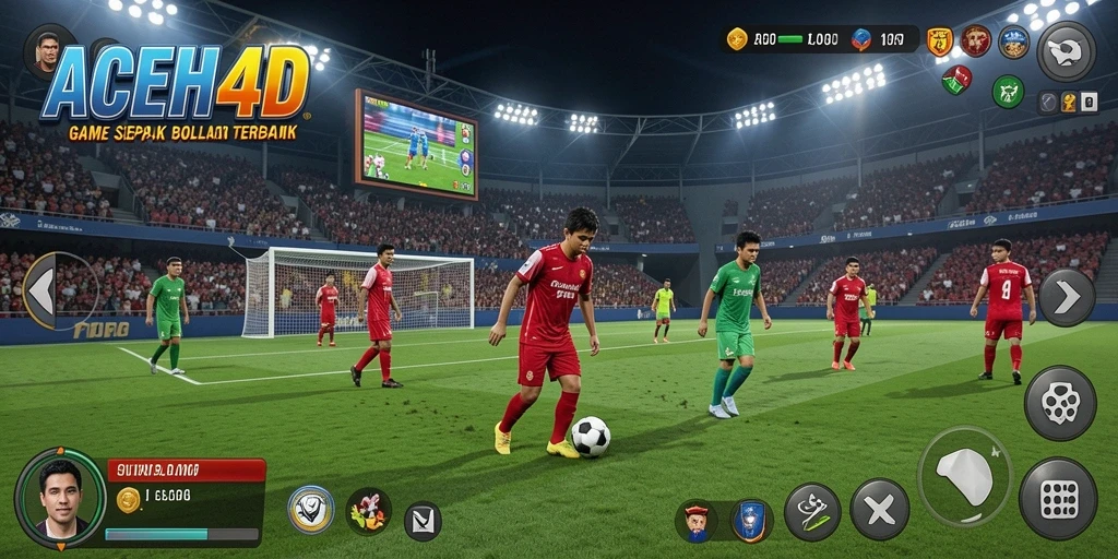 Tampilan gameplay menyenangkan di <strong>ACEH4D</strong> dengan aksi sepak bola yang mendebarkan.