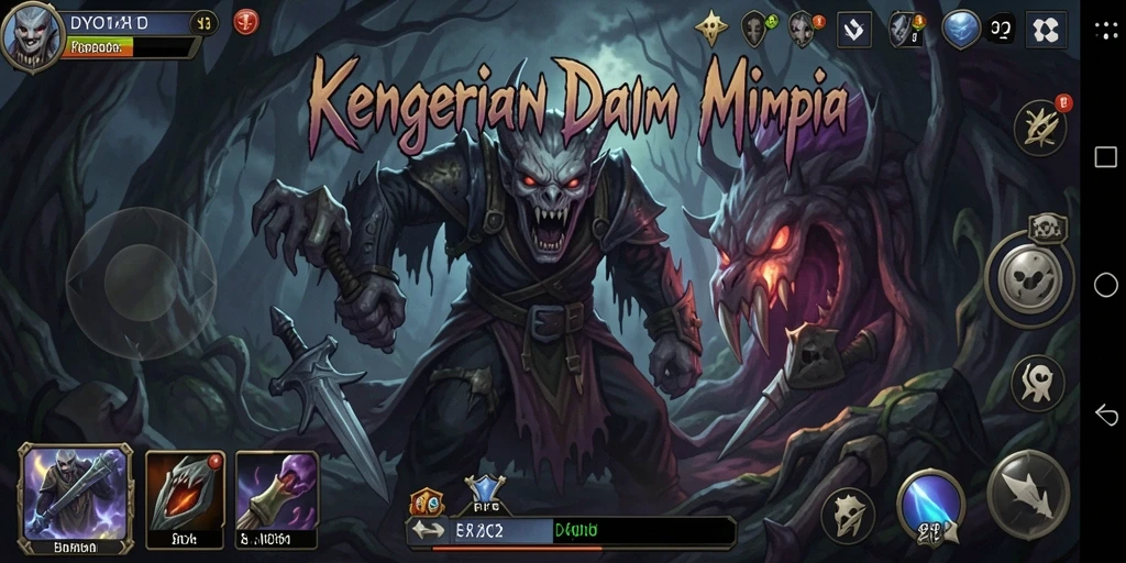 Tangkapan layar DYO1 menampilkan atmosfer menyeramkan dengan gameplay yang intens.