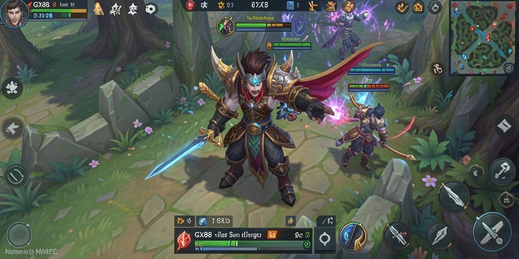 Tampilan gameplay GX88 yang menakjubkan dalam dunia MMORPG.