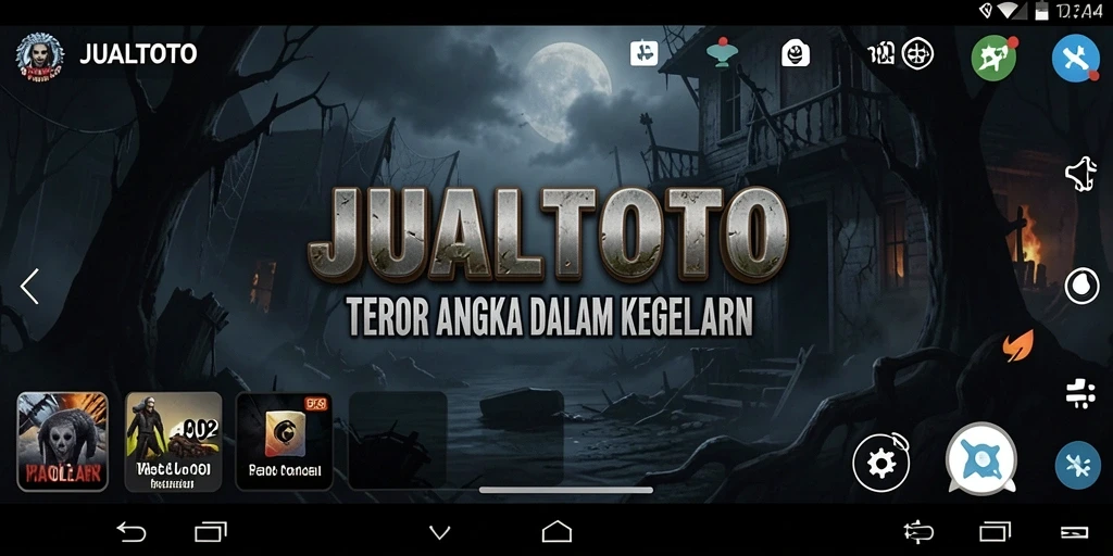 Tangkapan layar gameplay menampilkan suasana mencekam dari JUALTOTO.