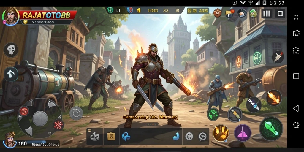 Tampilan gameplay RAJATOTO88 yang seru dan strategis.