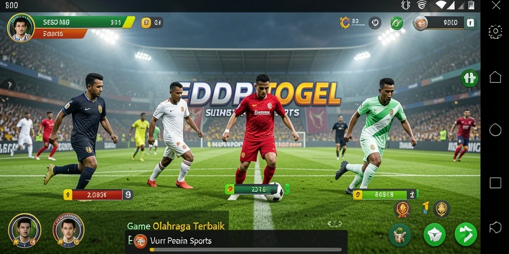 Screenshot gameplay SEDAPTOGEL dengan aksi olahraga yang mendebarkan.