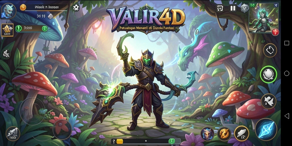 Gameplay VALIR4D menampilkan petualangan seru di dunia fantasi.