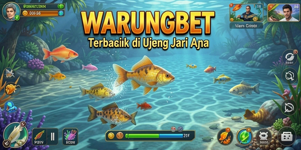 Tangkapan besar dalam permainan WARUNGBET menunjukkan aksi memancing yang seru.