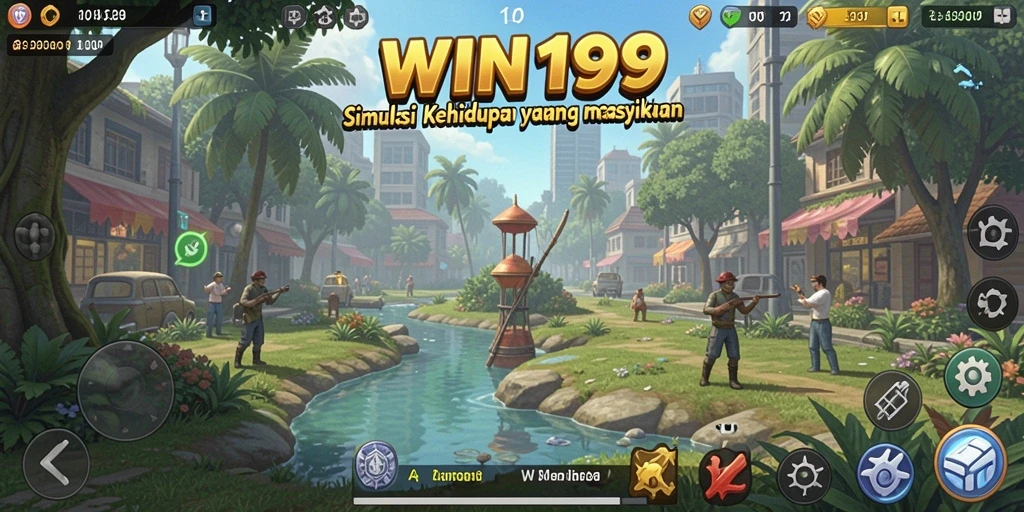 Tampilan gameplay <strong>WIN199</strong> yang penuh warna dan menarik.